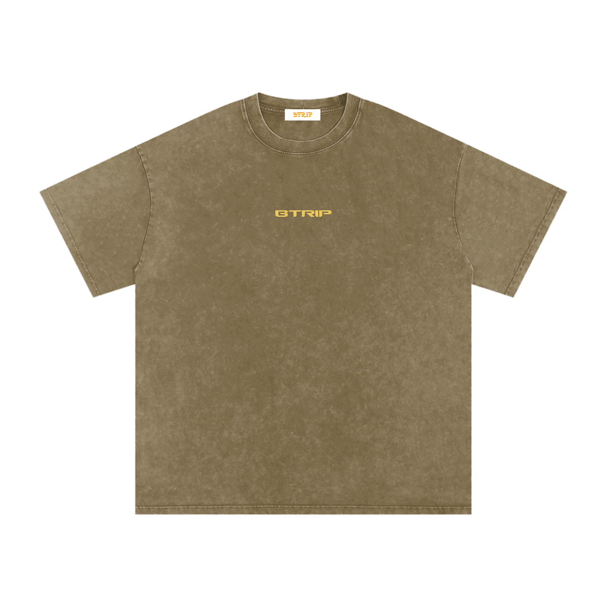 ROCK WITH U - Snow Washed Oversized Cotton T-Shirt