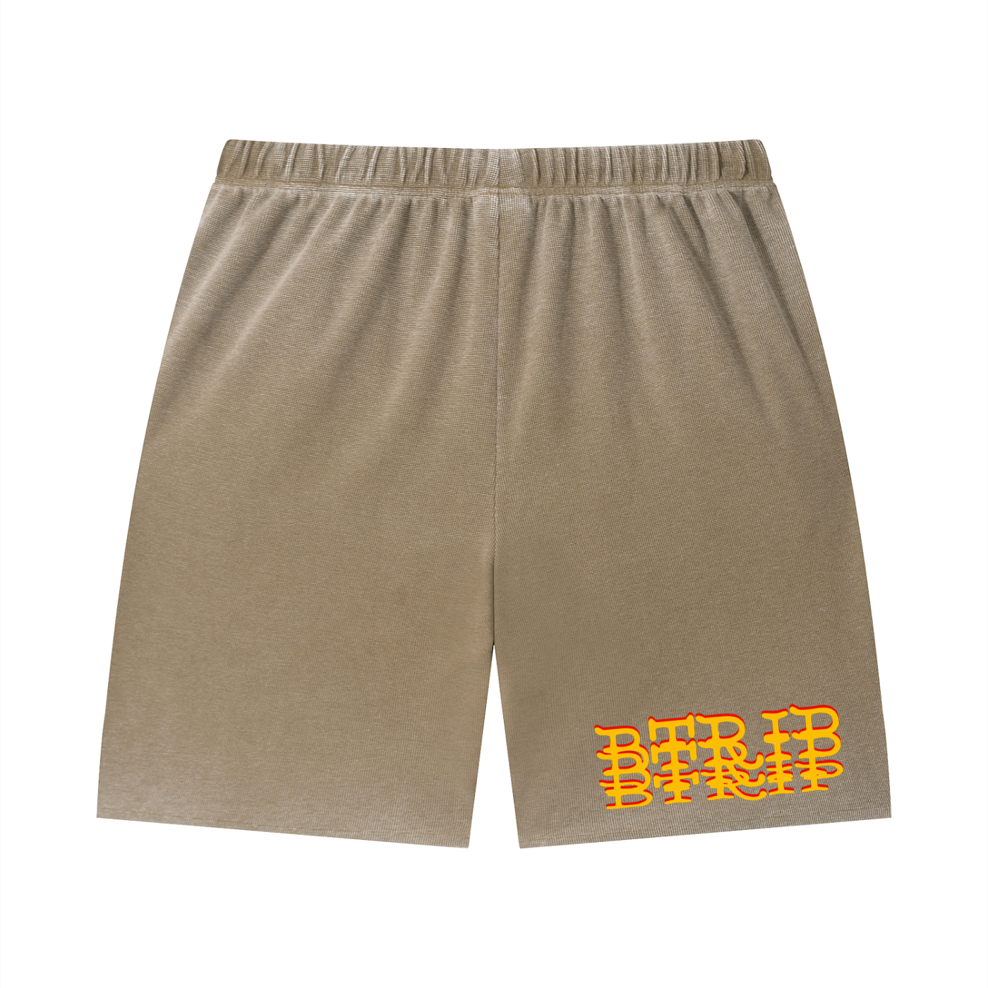 LOCVL - Sunfade Waffle Raw Hem Shorts