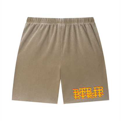 LOCVL - Sunfade Waffle Raw Hem Shorts