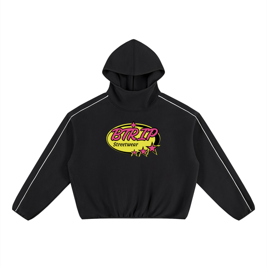 BTRIP STREETWEAR | The Boxy Piping Fleece Hoodie