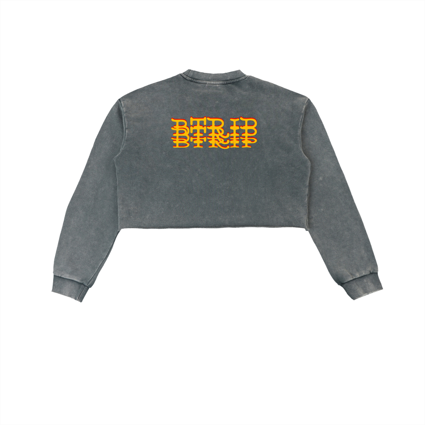 BVBY MUSCLE - Washed Crop Muscle Sweatshirt