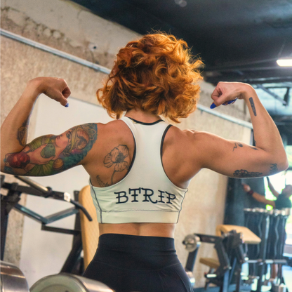 Flame Bra — Beige | Padded Sports Support