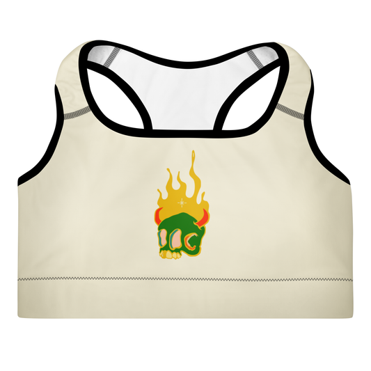 Flame Bra — Beige | Padded Sports Support