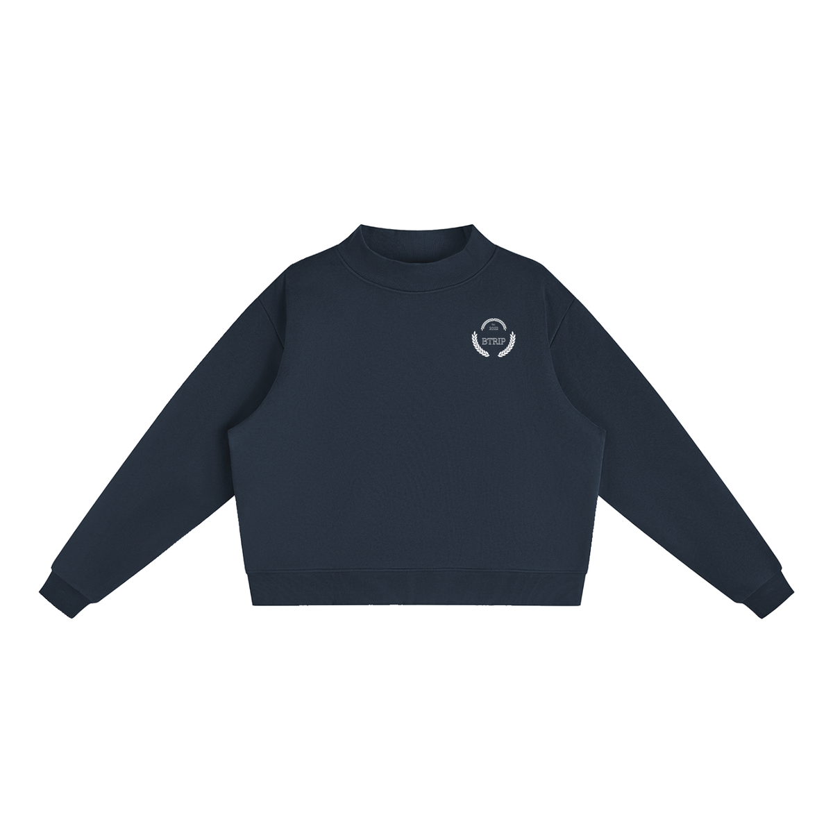 C&A | El Muñeco Fleece Mock-Neck Crew Sweatshirt