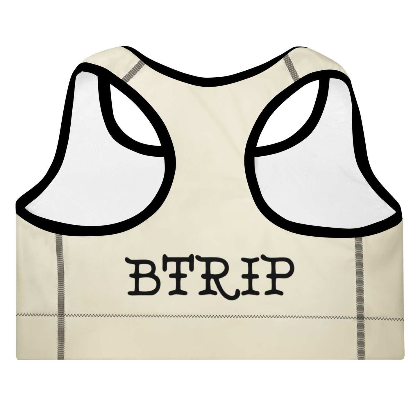 Flame Bra — Beige | Padded Sports Support