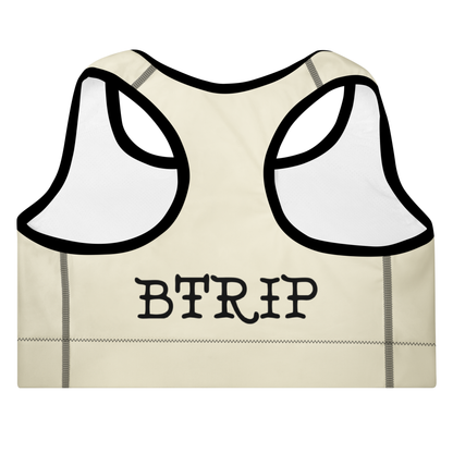 Flame Bra — Beige | Padded Sports Support