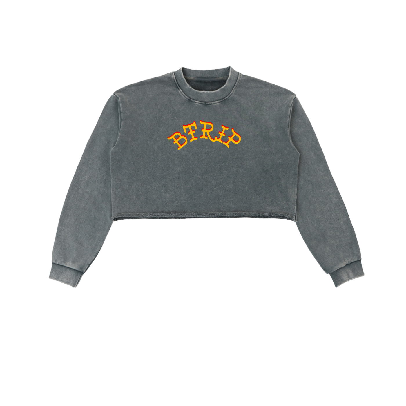 BVBY MUSCLE - Washed Crop Muscle Sweatshirt
