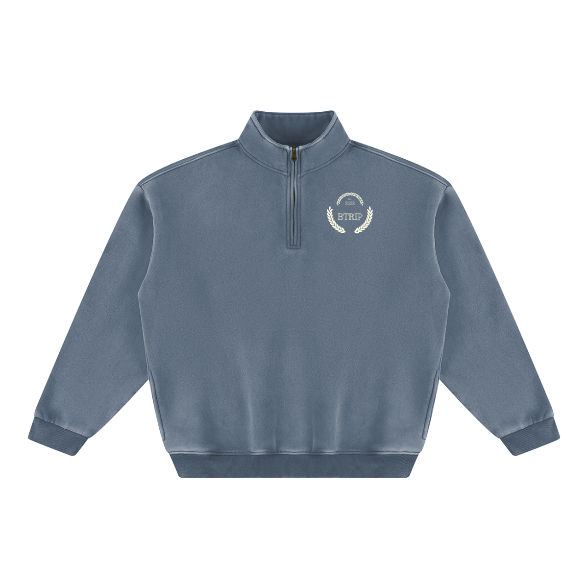 C&A | The Vintage Wash Half-Zip Fleece Sweatshirt