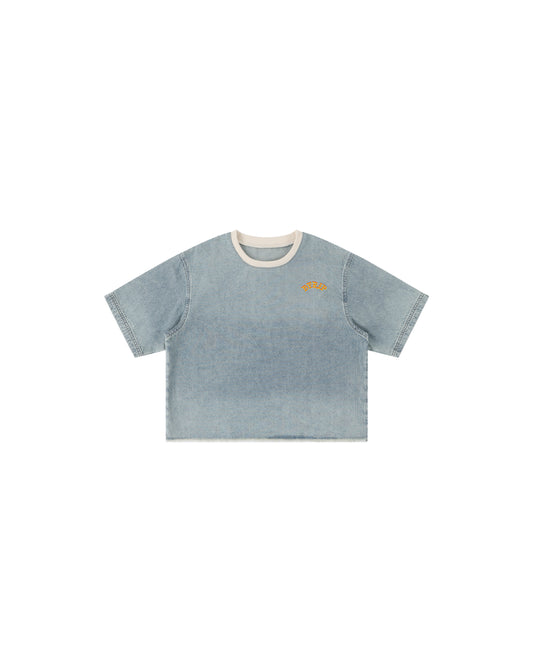 IDVLIV - Unisex Vintage Wash Boxy Denim Shirt