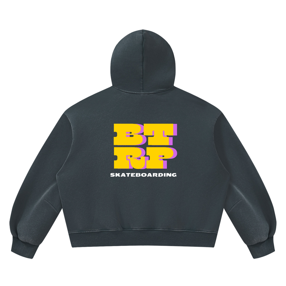UNBREVKVBLE BTRP - Unisex Vintage Wash Boxy Fleece Hoodie