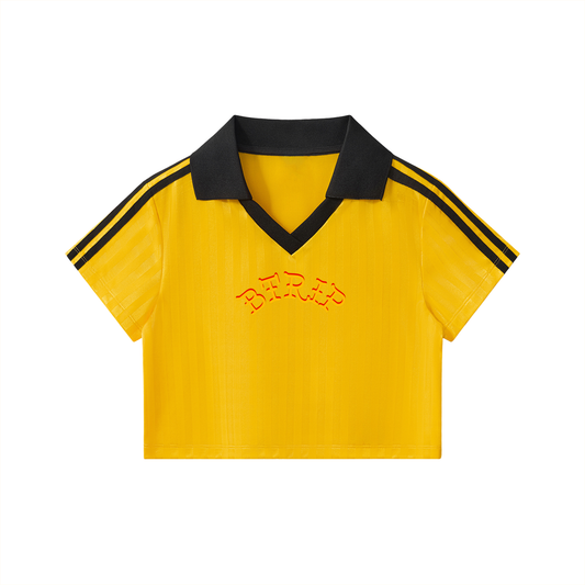 CVROLV - Contrast Collar Crop Jersey