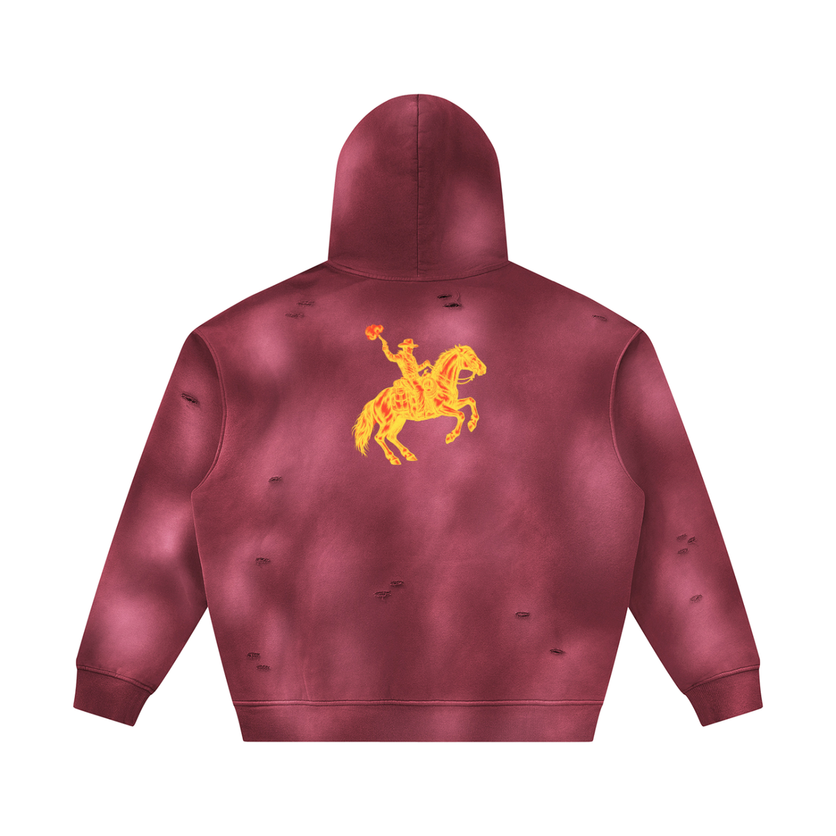 MVN UP | The Sunfade Frayed Fleece Hoodie