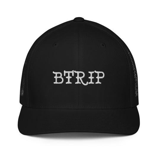 BTRIP Trucker Cap — Black | Classic Mesh Snapback