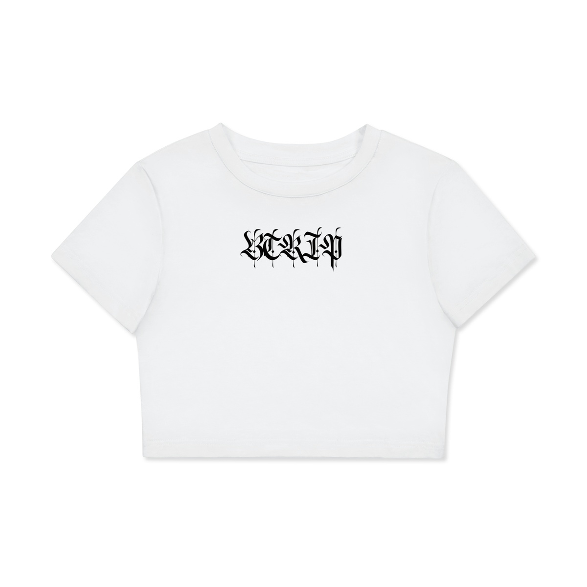 Fitted Crop Cotton T-Shirt