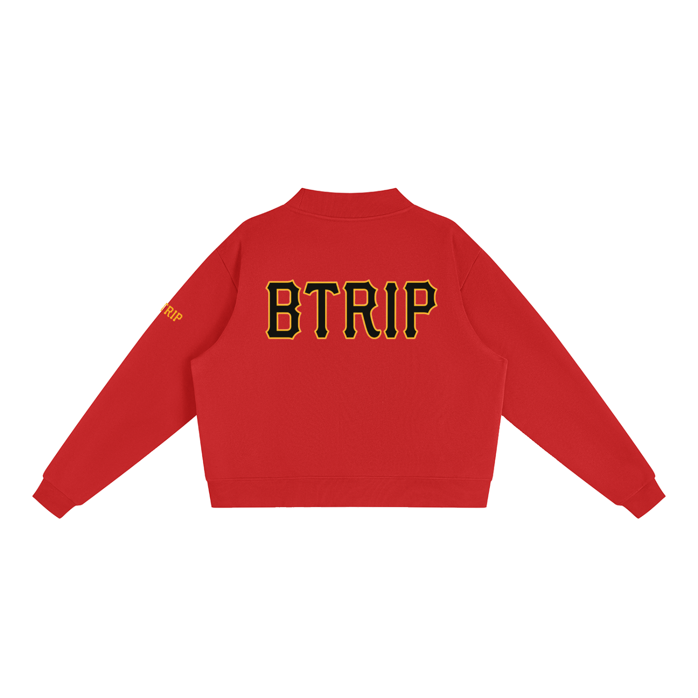 WHVT IF - Essential Fleece Mock-Neck Crew Sweatshirt