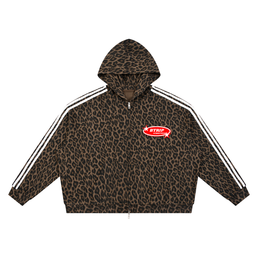 BTRIP STREETWEAR | Unisex Leopard Full Zip Hoodie