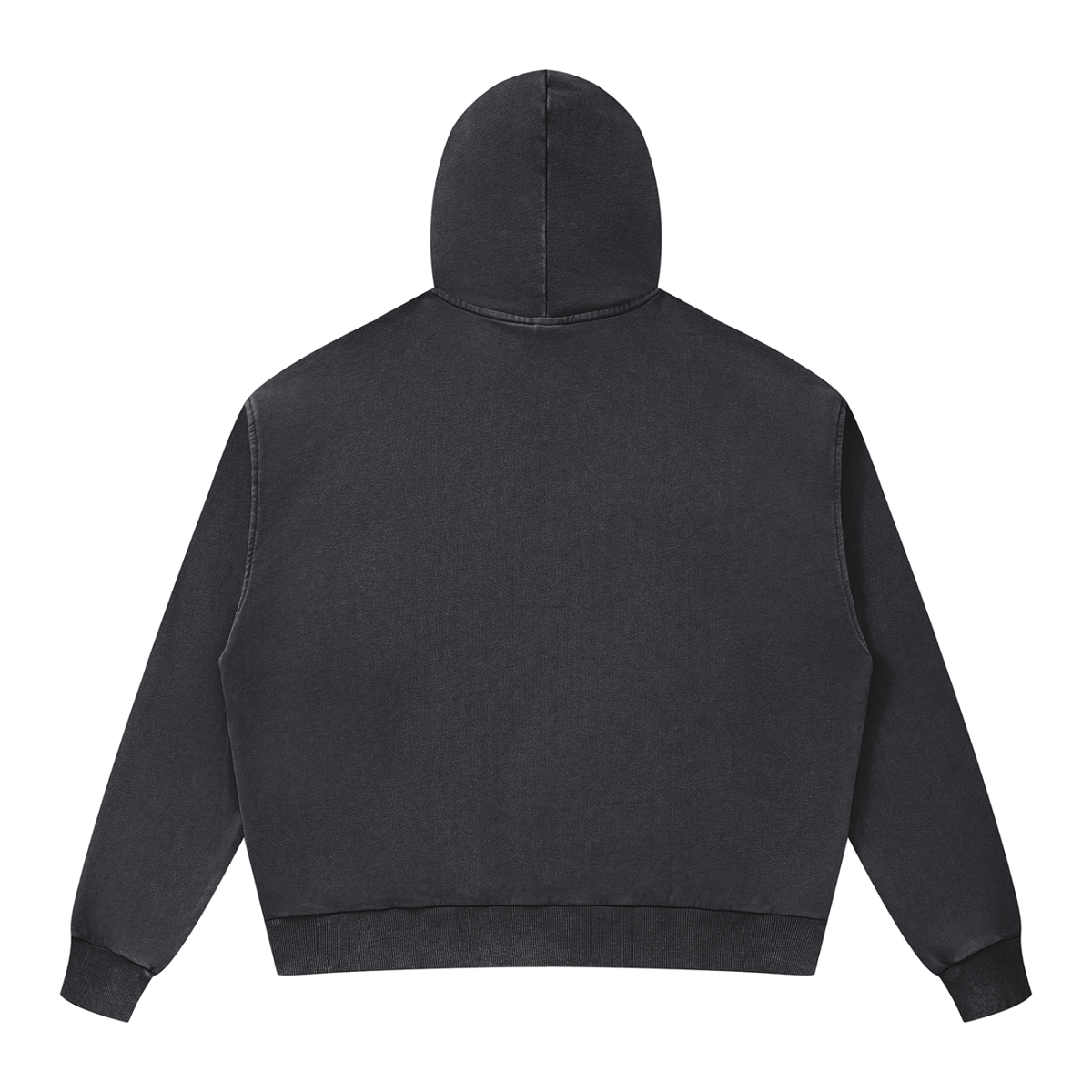 C&A | Unisex Mineral Wash Boxy Full Zip Hoodie