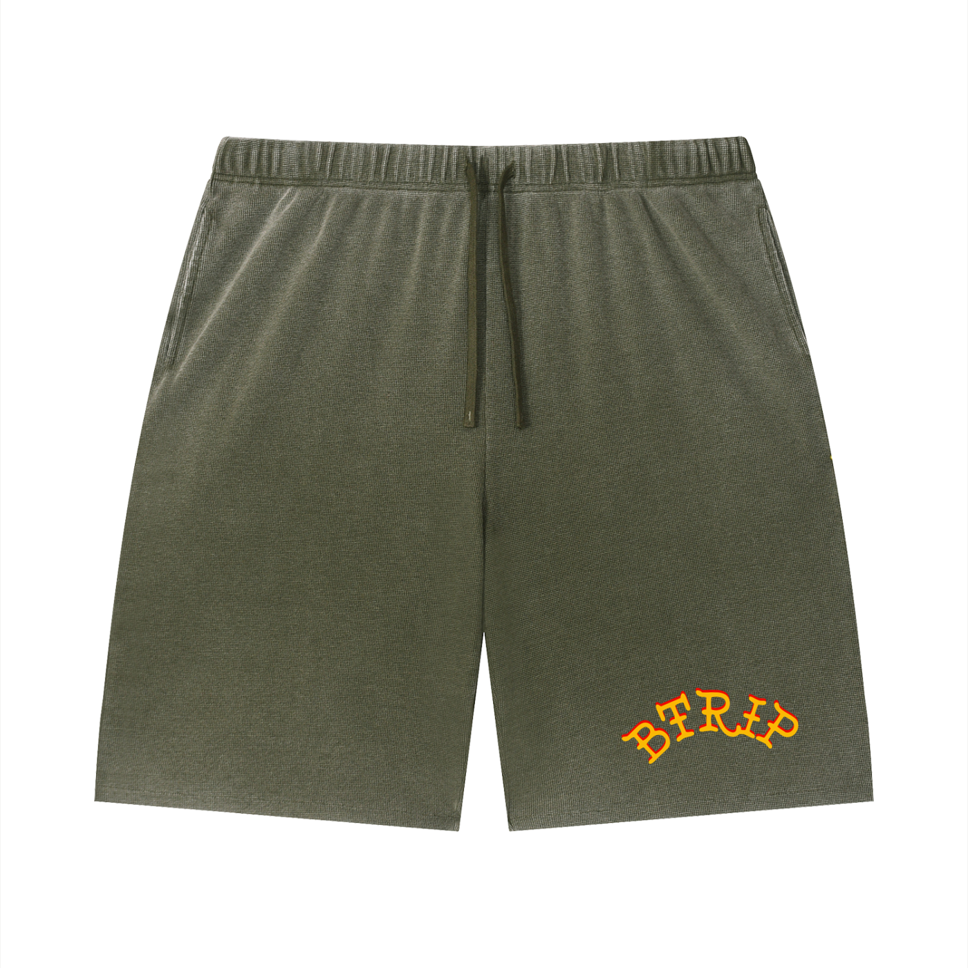 LOCVL - Sunfade Waffle Raw Hem Shorts