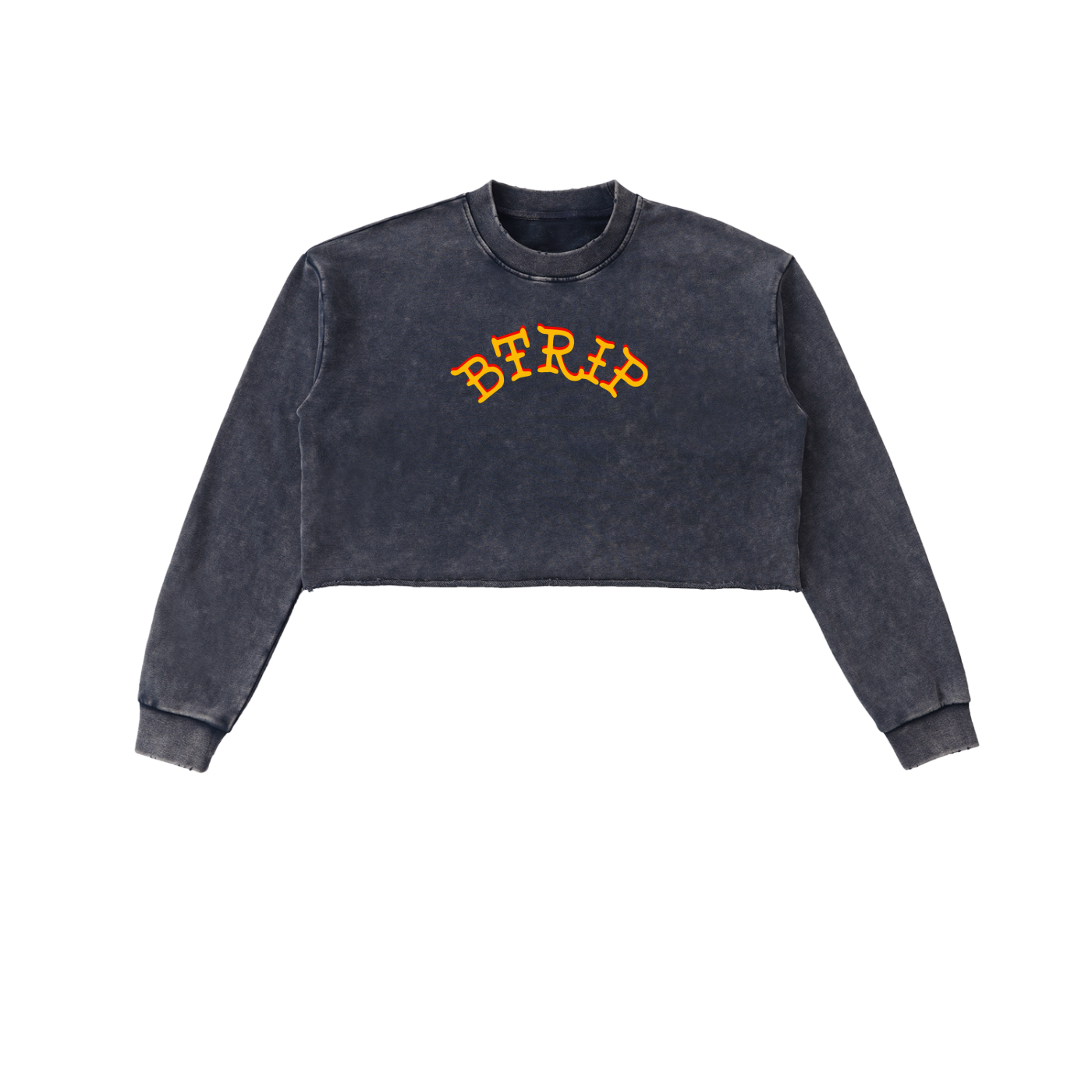 BVBY MUSCLE - Washed Crop Muscle Sweatshirt