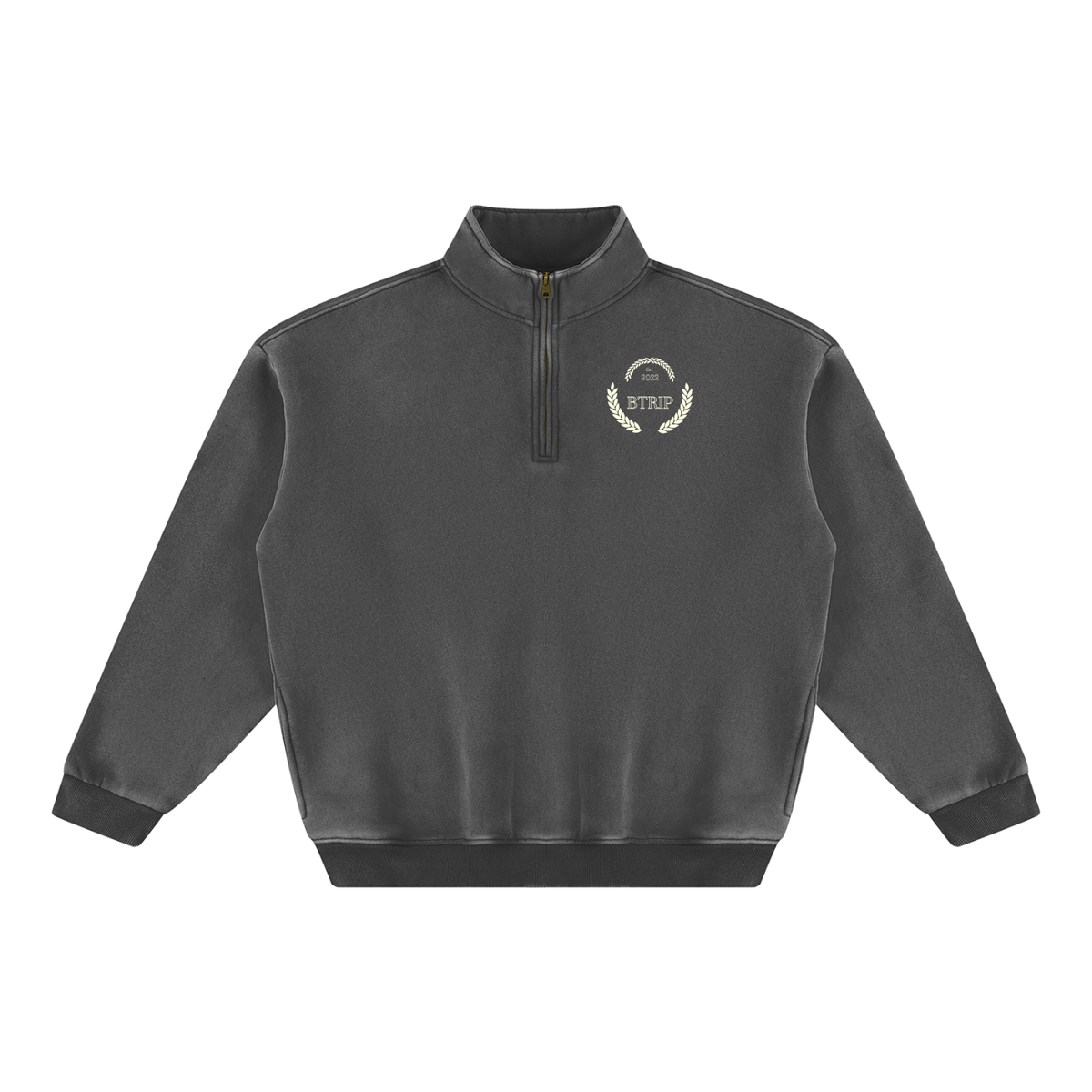 C&A | The Vintage Wash Half-Zip Fleece Sweatshirt