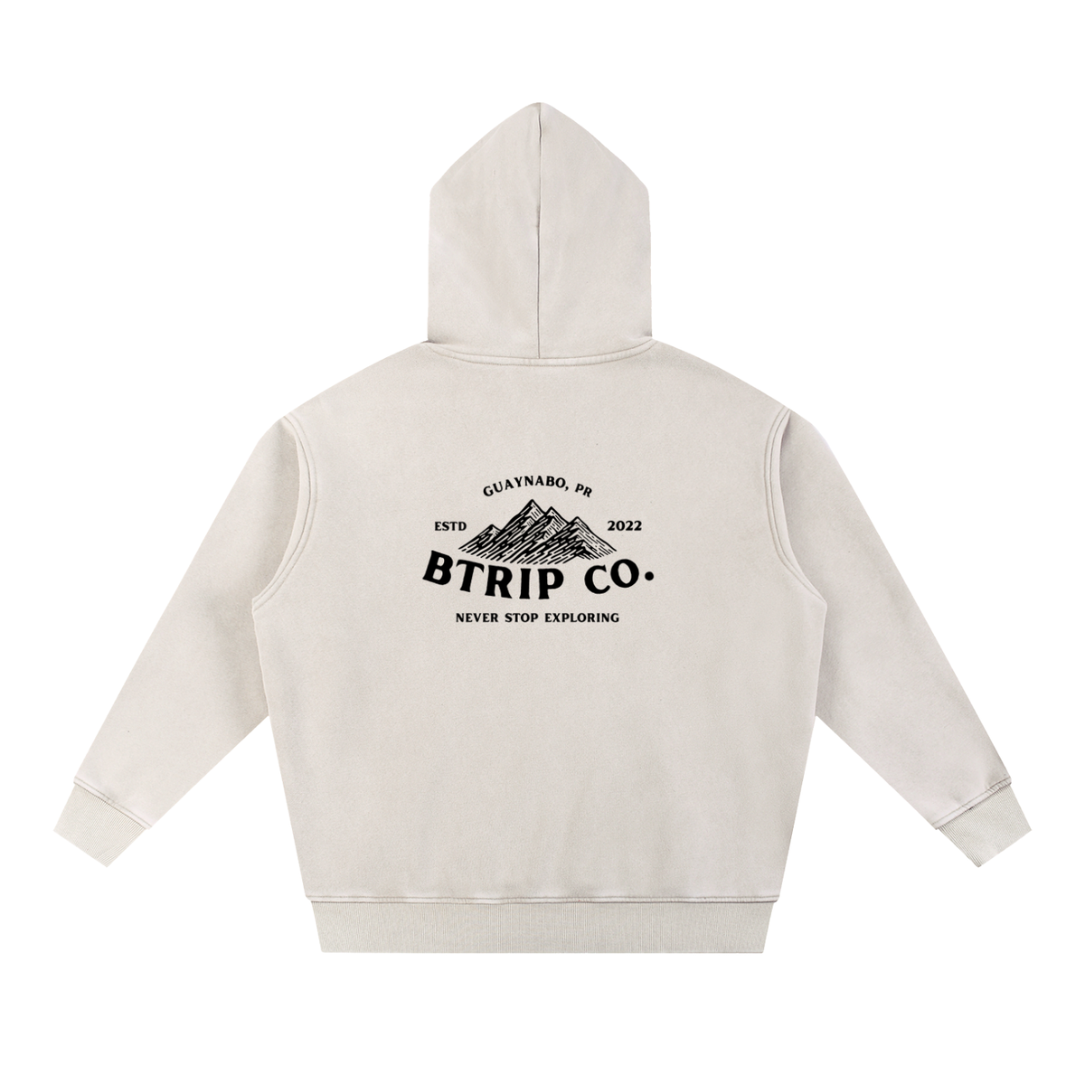 Snow Wash Fleece Oversize Hoodie