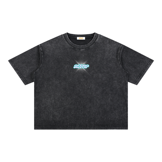 UNBREVKVBLE SK8 | The 90s Flash Mineral Wash Boxy Tee