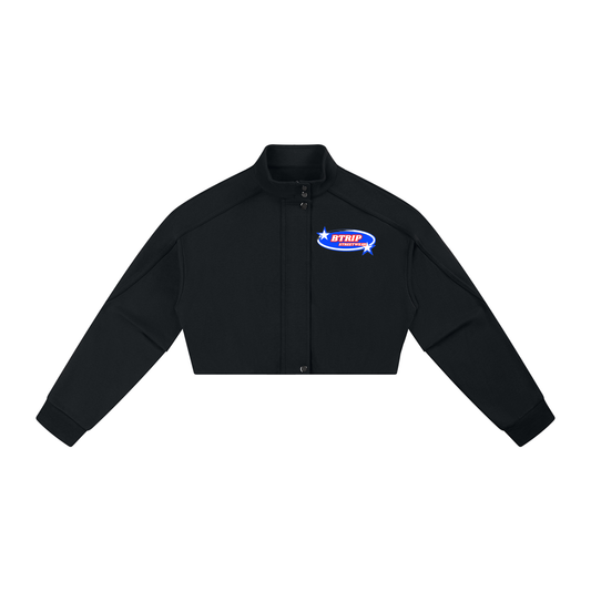 BTRIP STREETWEAR | Women's Cropped Button-Front Jacket