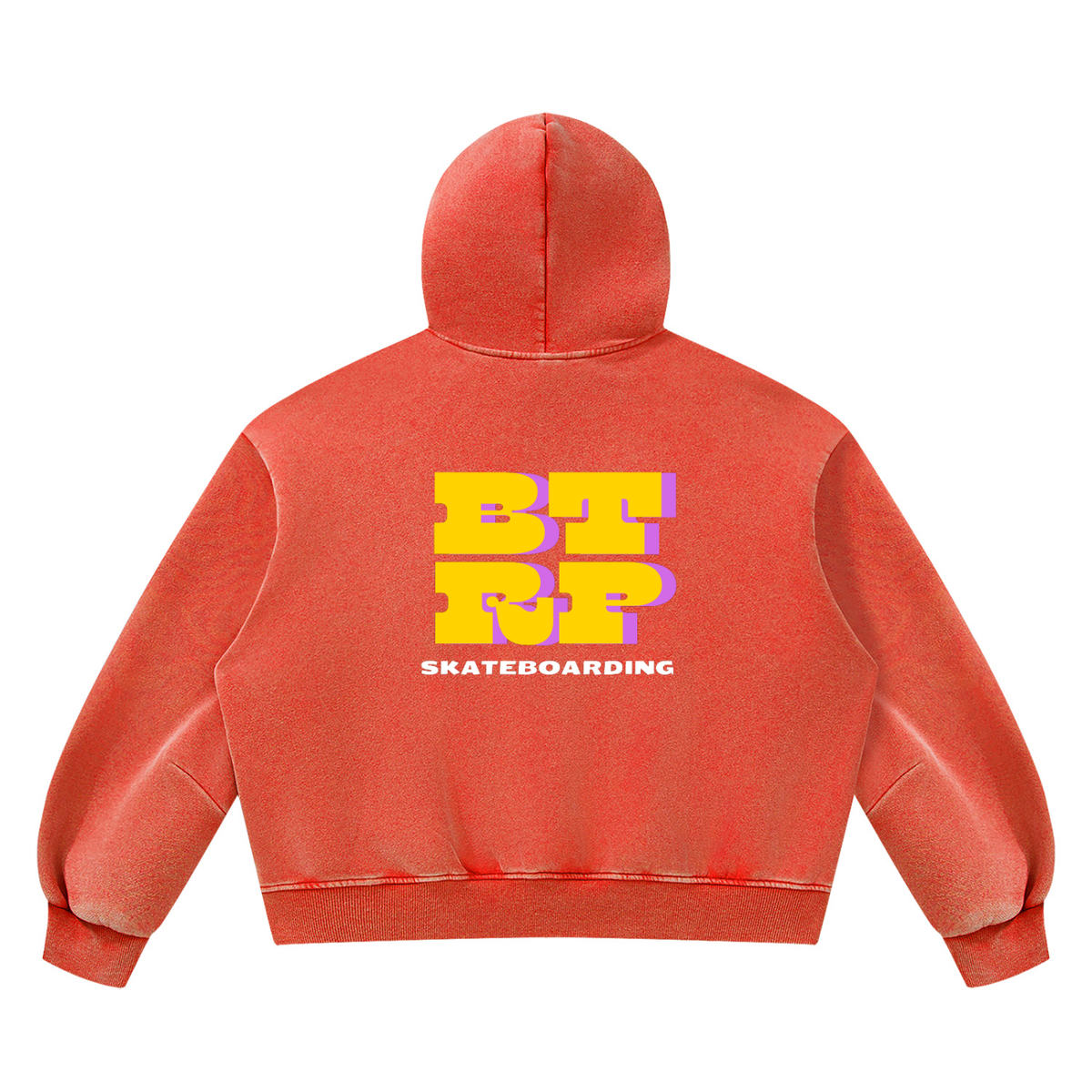 UNBREVKVBLE BTRP - Unisex Vintage Wash Boxy Fleece Hoodie