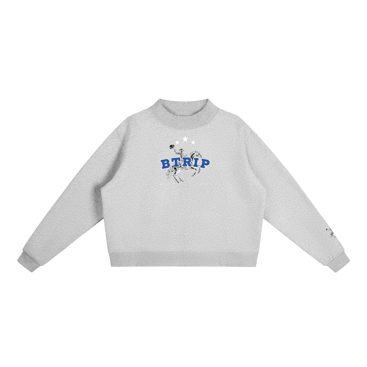 R0DE0 | Women's Fleece Mock-Neck Crew Sweatshirt
