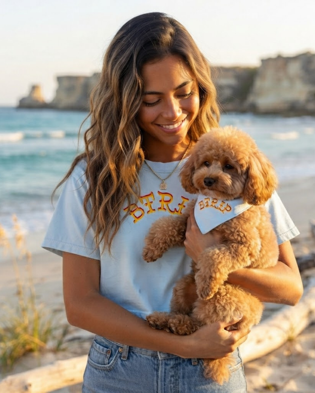 BEACH MELV Mineral Wash Crop Tee