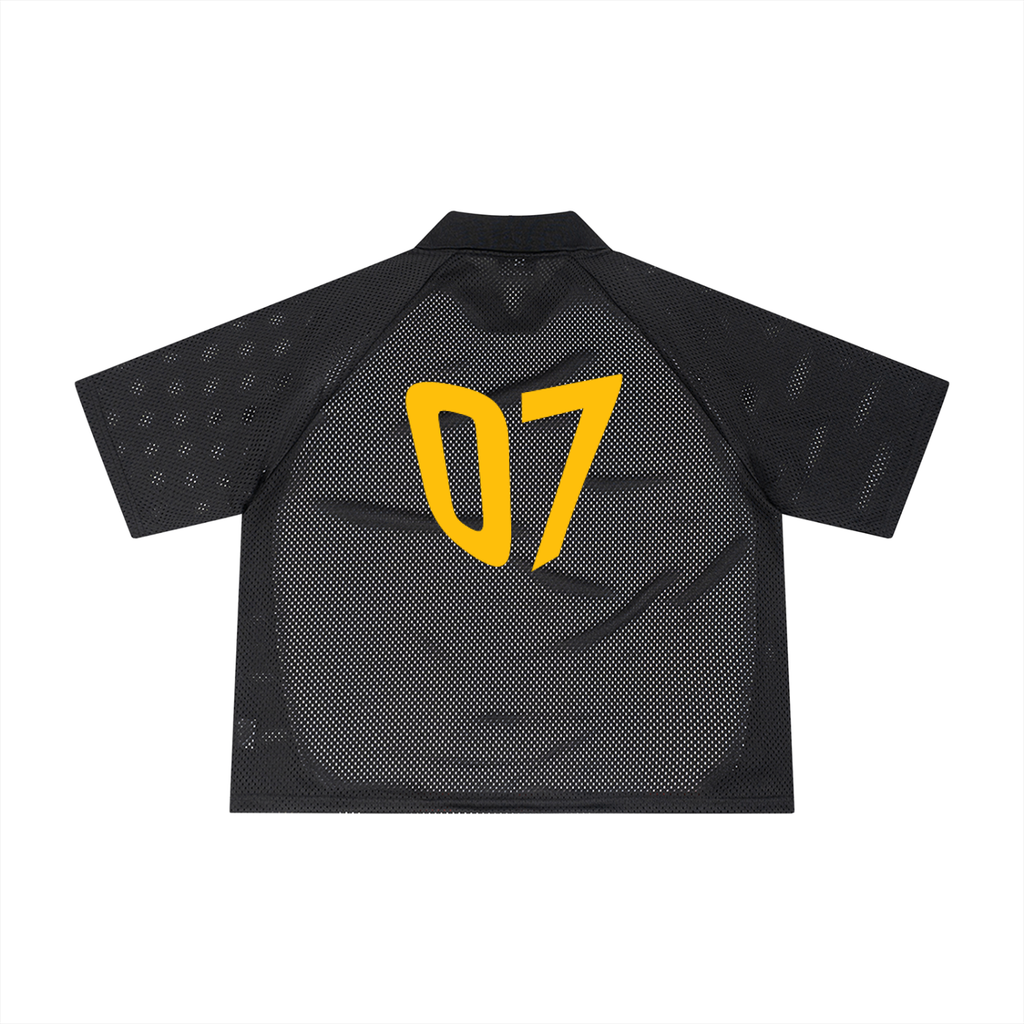 SPVIN - Unisex Striped Mesh Boxy Soccer Jersey