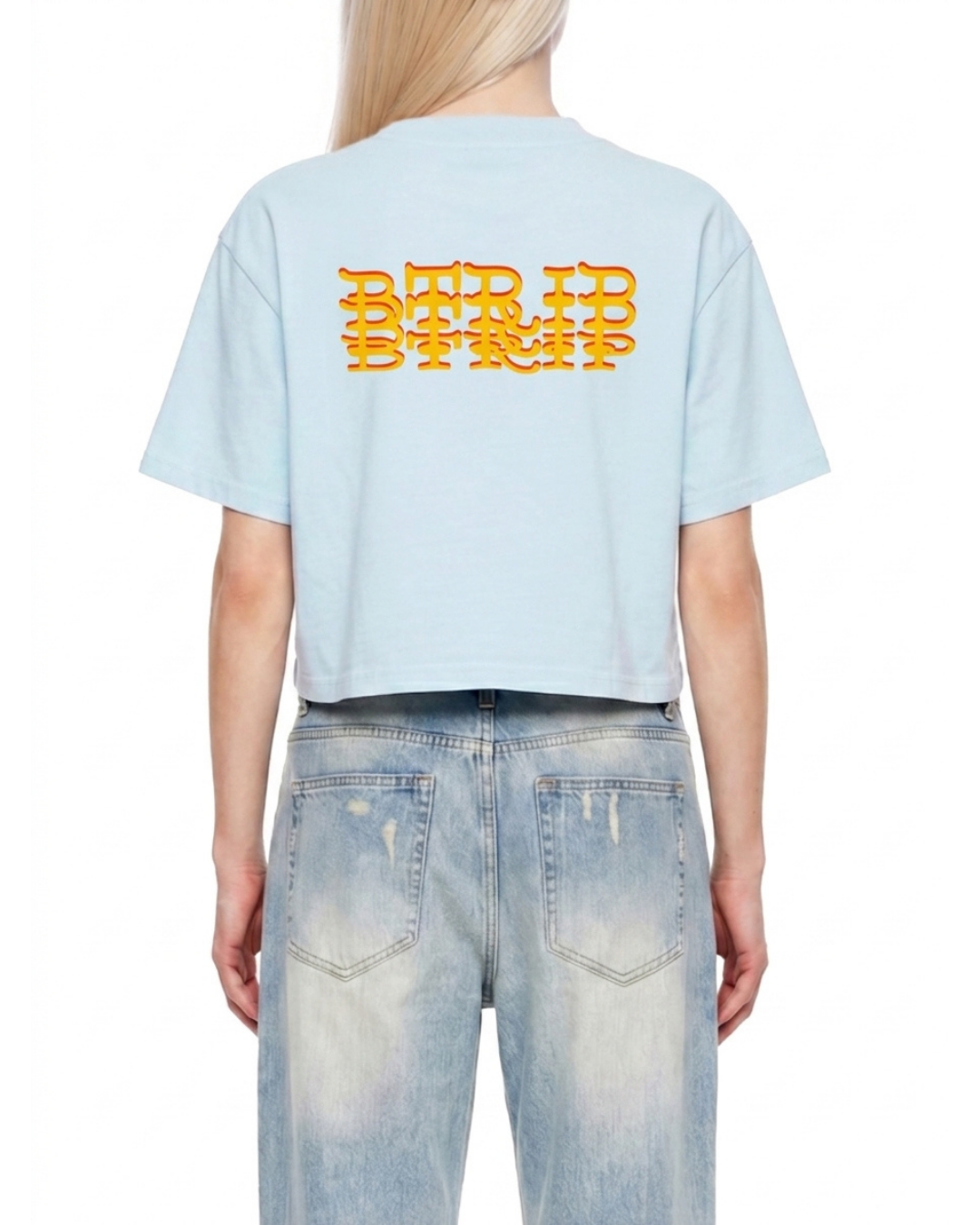 BEACH MELV Mineral Wash Crop Tee