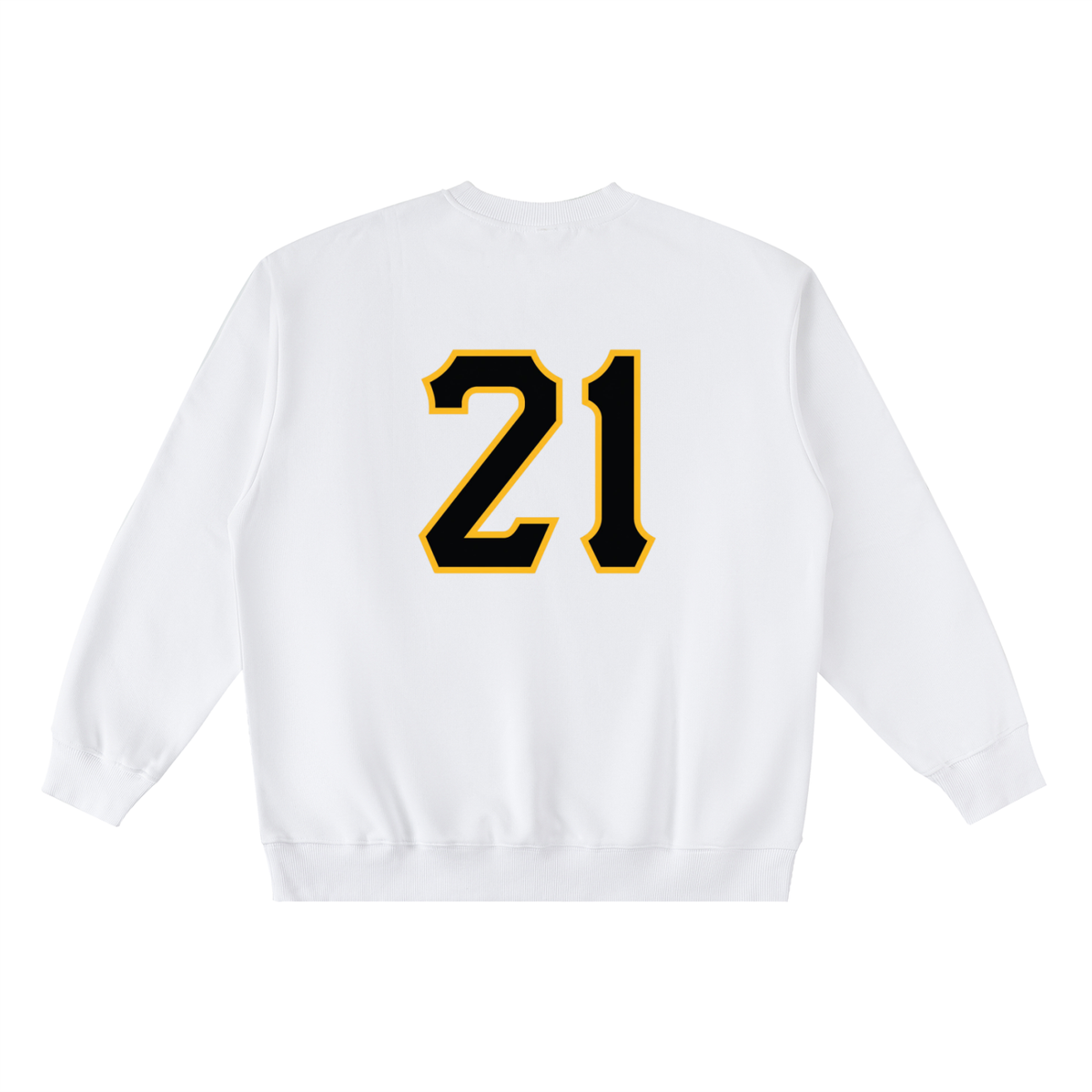 PIRVTES - Oversized Crewneck Taped Sweatshirt