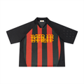 SPVIN - Unisex Striped Mesh Boxy Soccer Jersey