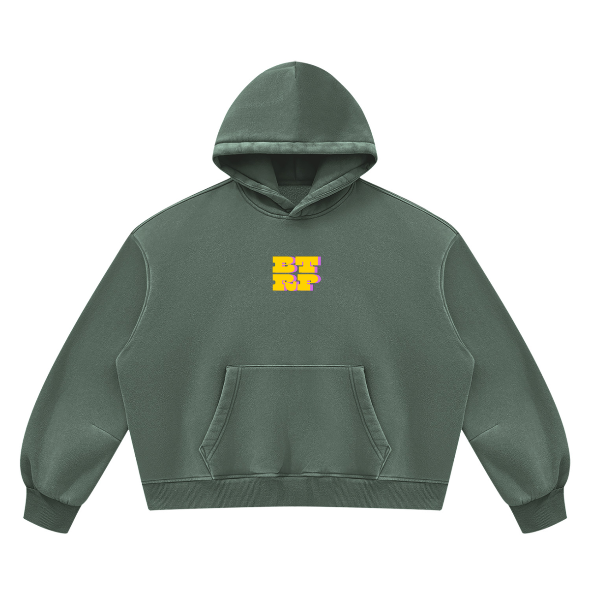 UNBREVKVBLE BTRP - Unisex Vintage Wash Boxy Fleece Hoodie