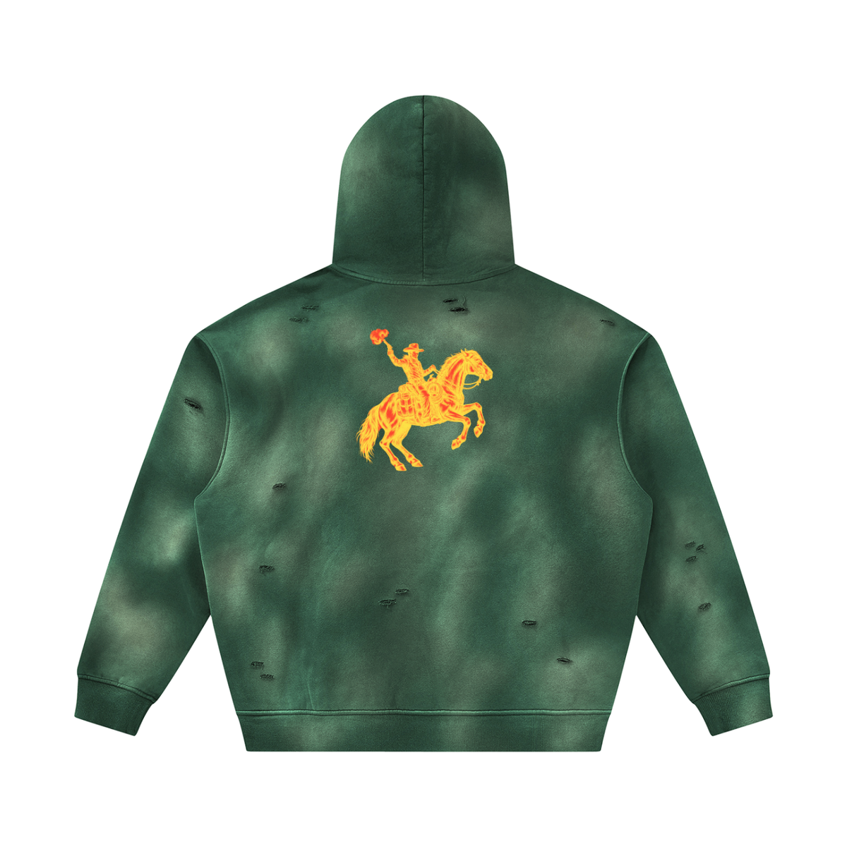 MVN UP | The Sunfade Frayed Fleece Hoodie