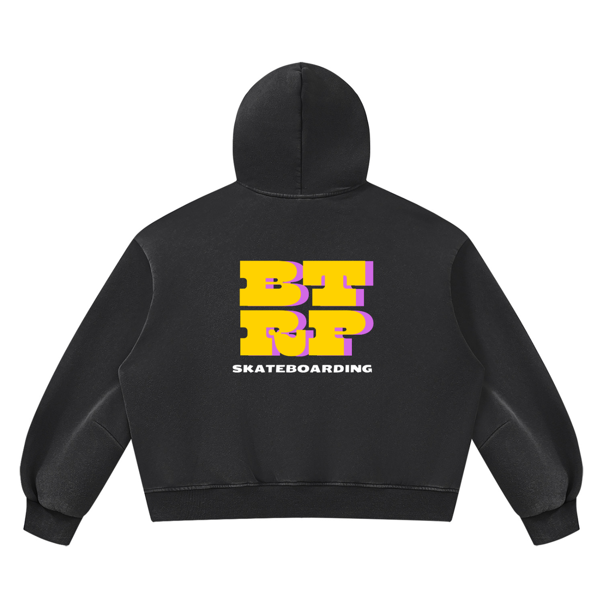 UNBREVKVBLE BTRP - Unisex Vintage Wash Boxy Fleece Hoodie