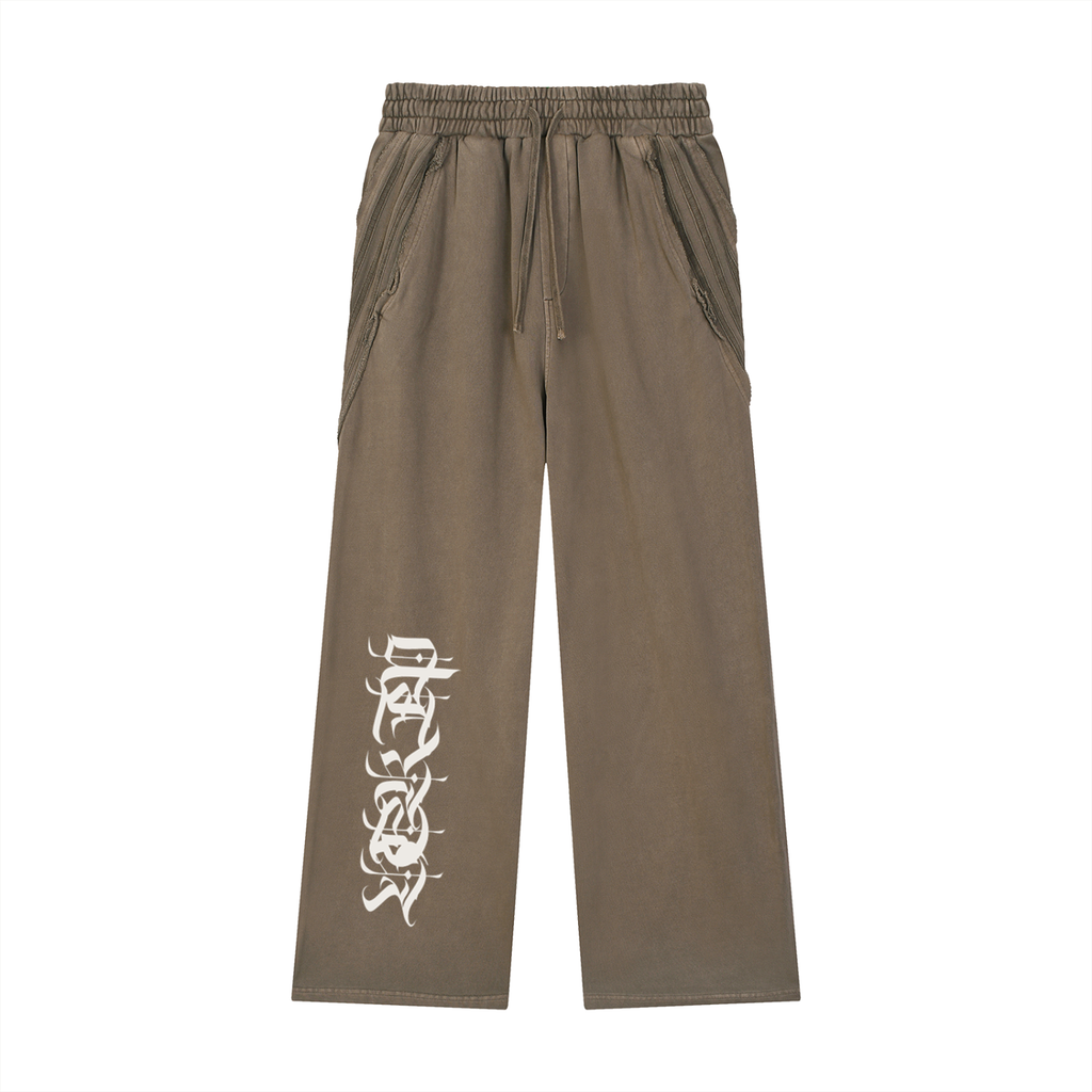 STAR - Snow Washed Tape Raw Edge Sweatpants