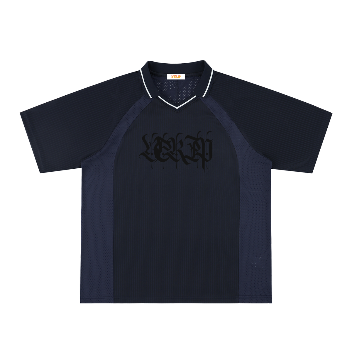 Striped V-Neck Soccer Jersey