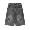 MAN DOWN - Men’s Vintage Wide Leg Denim Shorts 001
