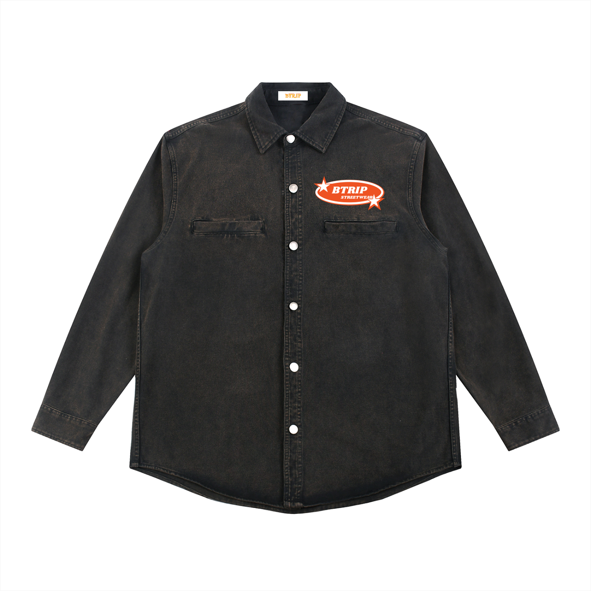 BTRIP STREETWEAR | Unisex Denim Vintage Washed Heavyweight Jacket