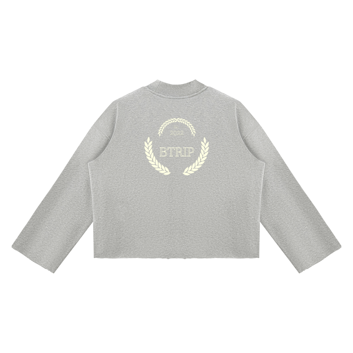 C&A | FEVRLESS 7 Mock Neck Raw Edge Boxy Sweatshirt