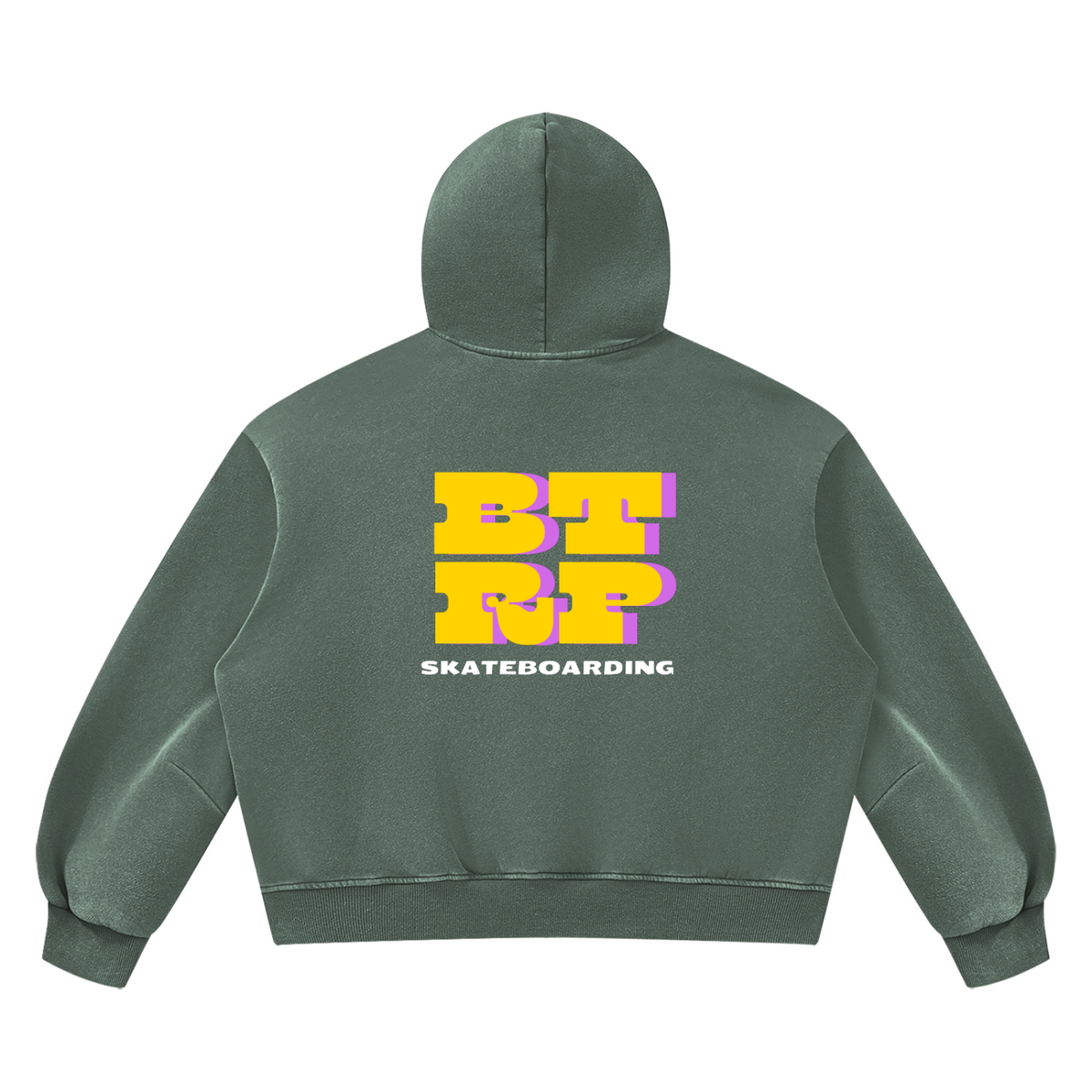 UNBREVKVBLE BTRP - Unisex Vintage Wash Boxy Fleece Hoodie