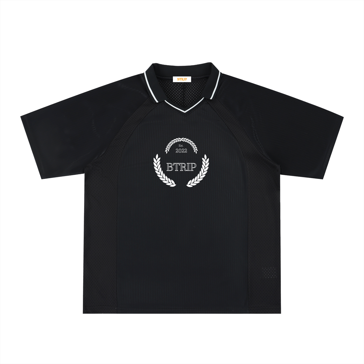 Striped V-Neck Soccer Jersey