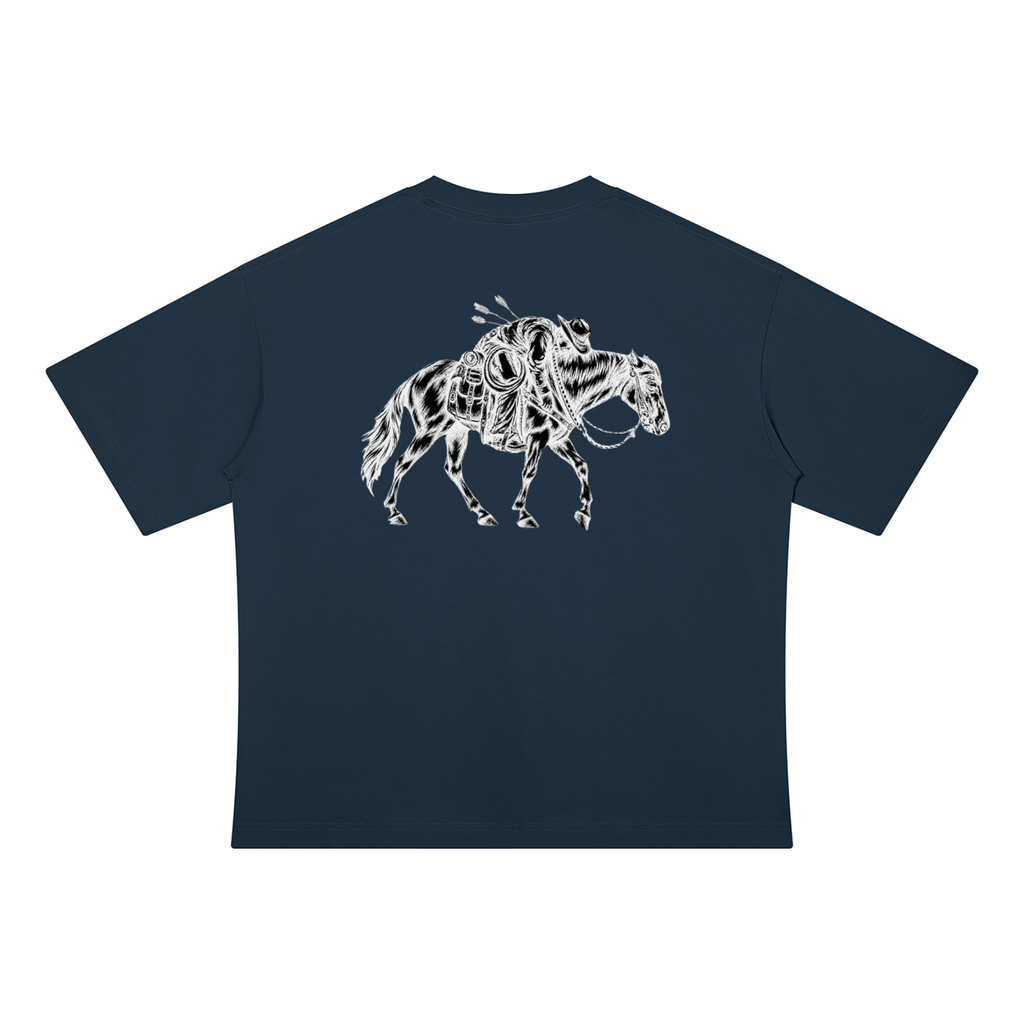 MAN DOWN INVERTED | Unisex Drop Shoulder Cotton T-Shirt