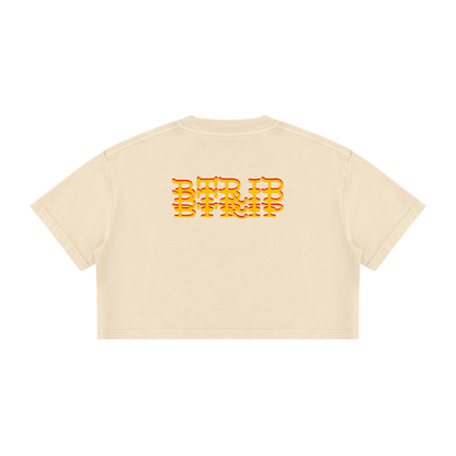 BEACH MELV - Mineral Wash Crop Isla Shirt