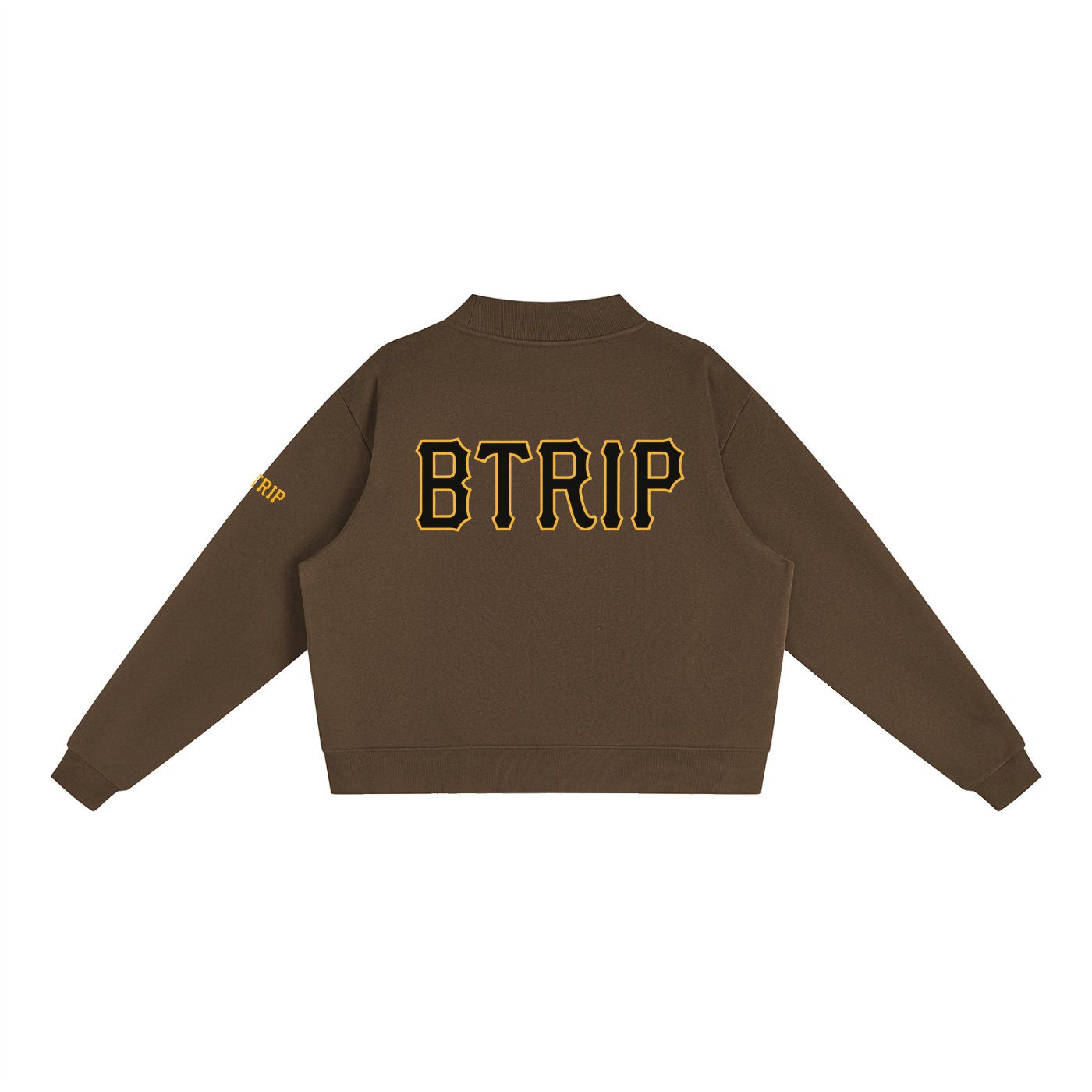 WHVT IF - Essential Fleece Mock-Neck Crew Sweatshirt