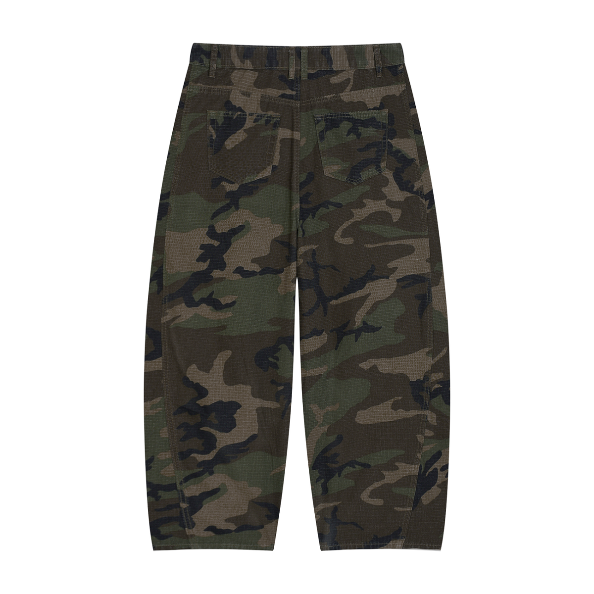 MVNDV FUEGO | Camo Barrel Leg Cargo Pants