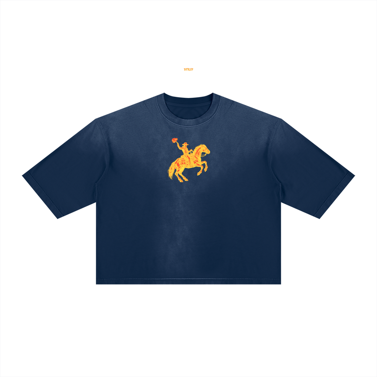 BURNED MVN DOWN | The Sunfade Boxy Tee — Man Down, Burned Edition