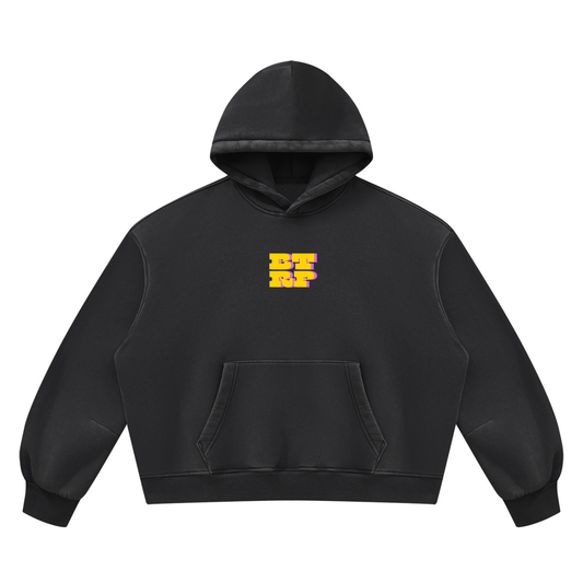 UNBREVKVBLE BTRP - Unisex Vintage Wash Boxy Fleece Hoodie